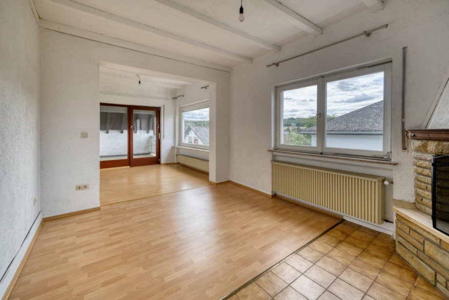 Wohnzimmer (2) Dachgeschosswohnung Braunfels / Altenkirchen