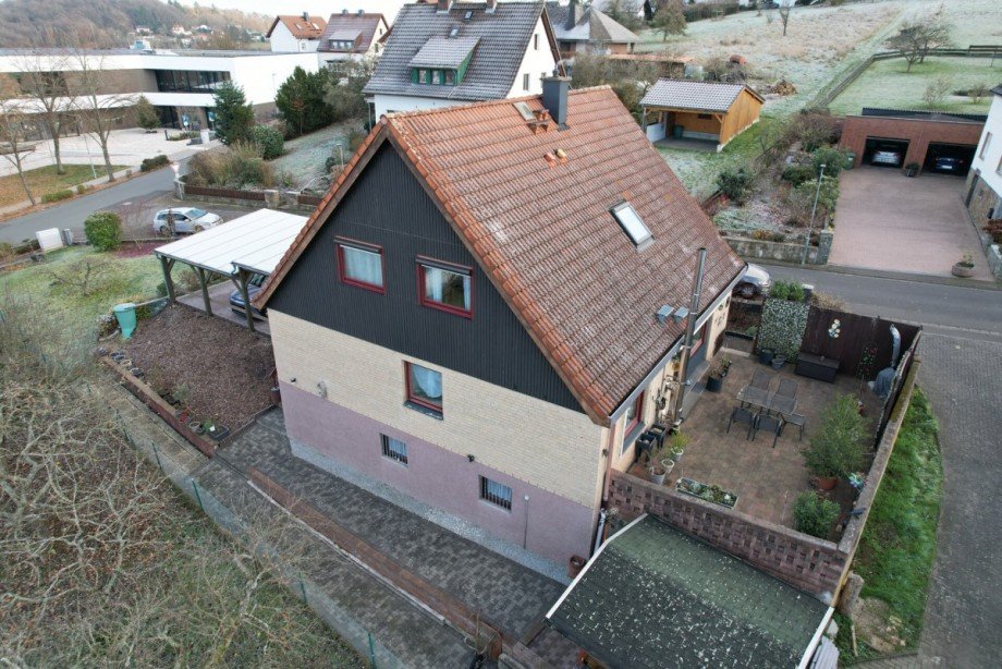 R�ckansicht Einfamilienhaus Wettenberg / Krofdorf-Gleiberg