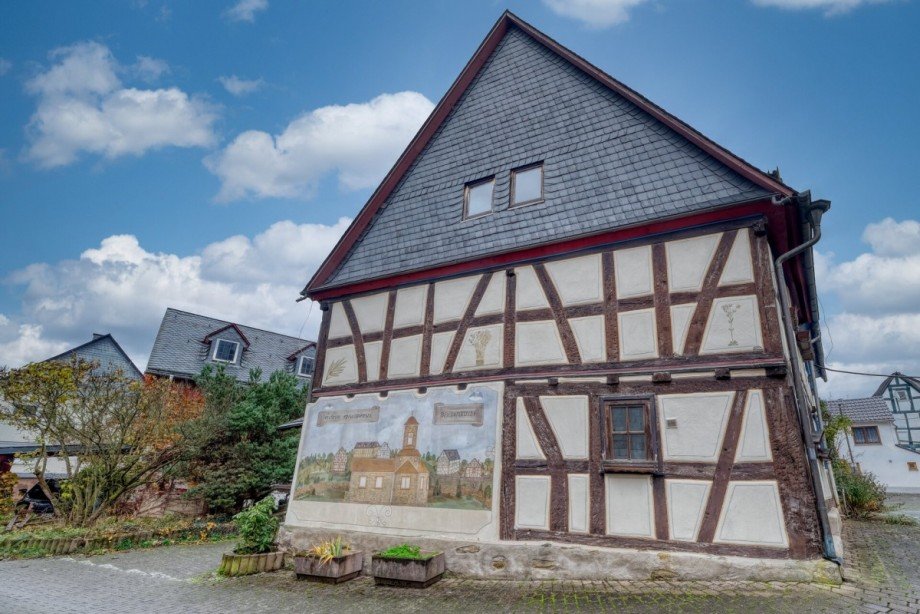 R�ckansicht Einfamilienhaus Leun / Biskirchen