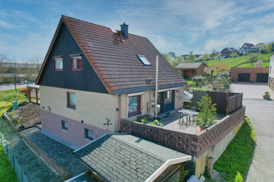 R�ckansicht Einfamilienhaus Wettenberg / Krofdorf-Gleiberg