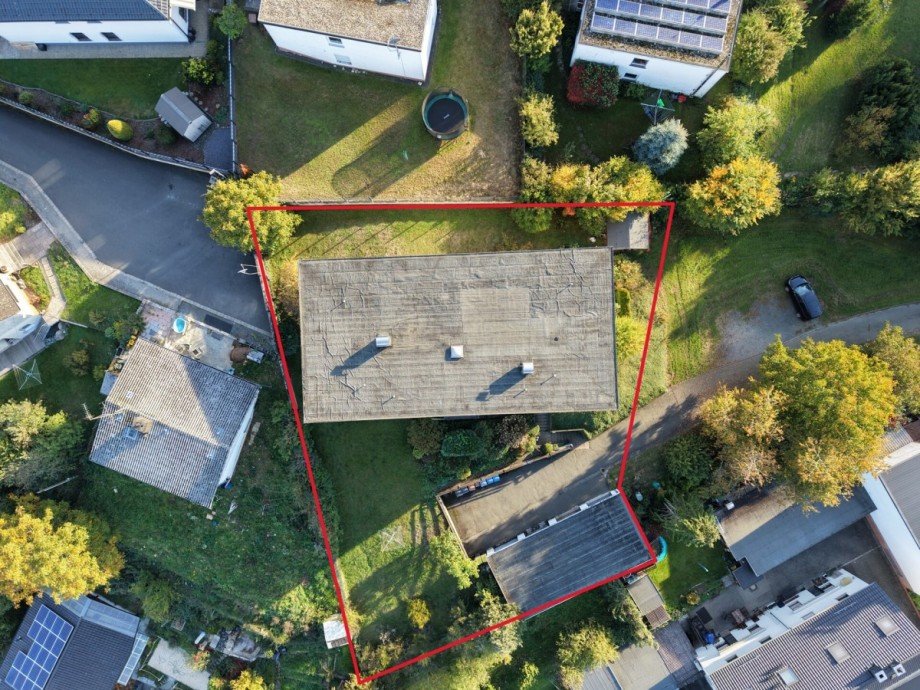 Draufsicht Souterrainwohnung Solms / Niederbiel