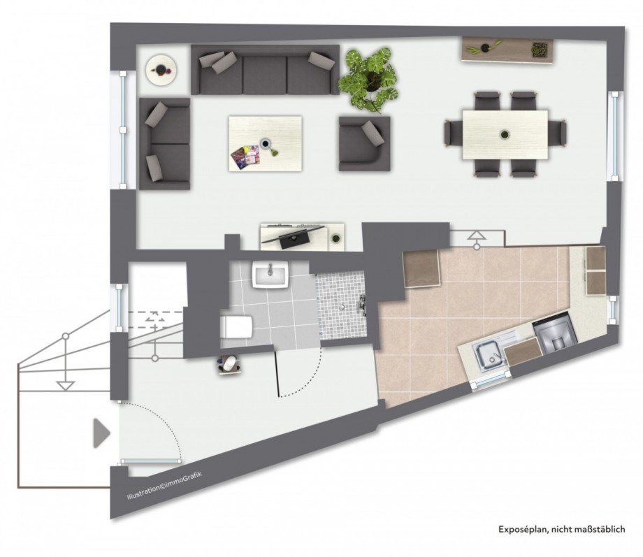 Grundriss EG Einfamilienhaus Leun / Biskirchen