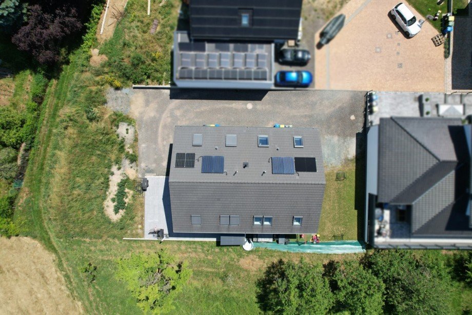 Draufsicht Doppelhaush�lfte Wettenberg / Launsbach
